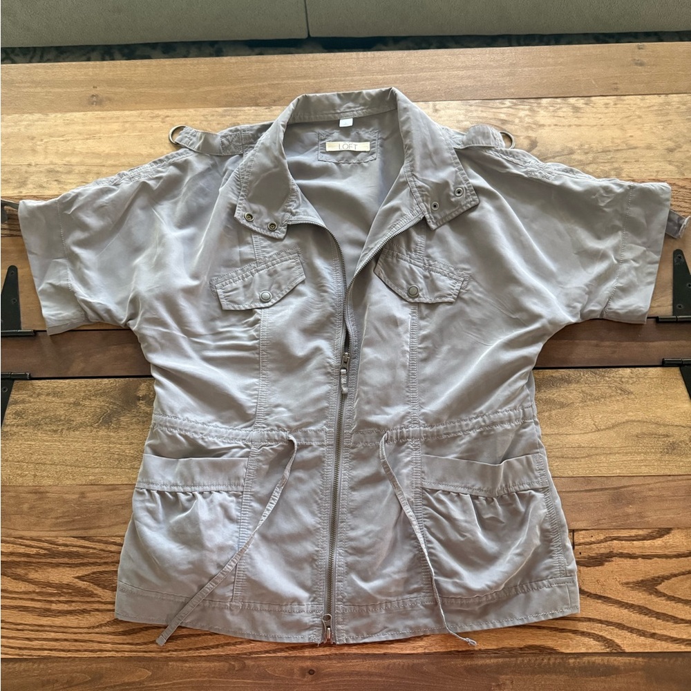 Loft Stone Gray Utility Jacket - image 1